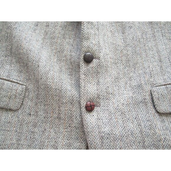 Vtg Men Bill Boyd's Harris Tweed Handwoven Wool Sport Jacket Sz See Pic (MJ2) - Picture 8 of 13
